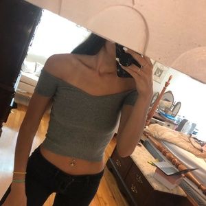 NWT off the shoulder crop top